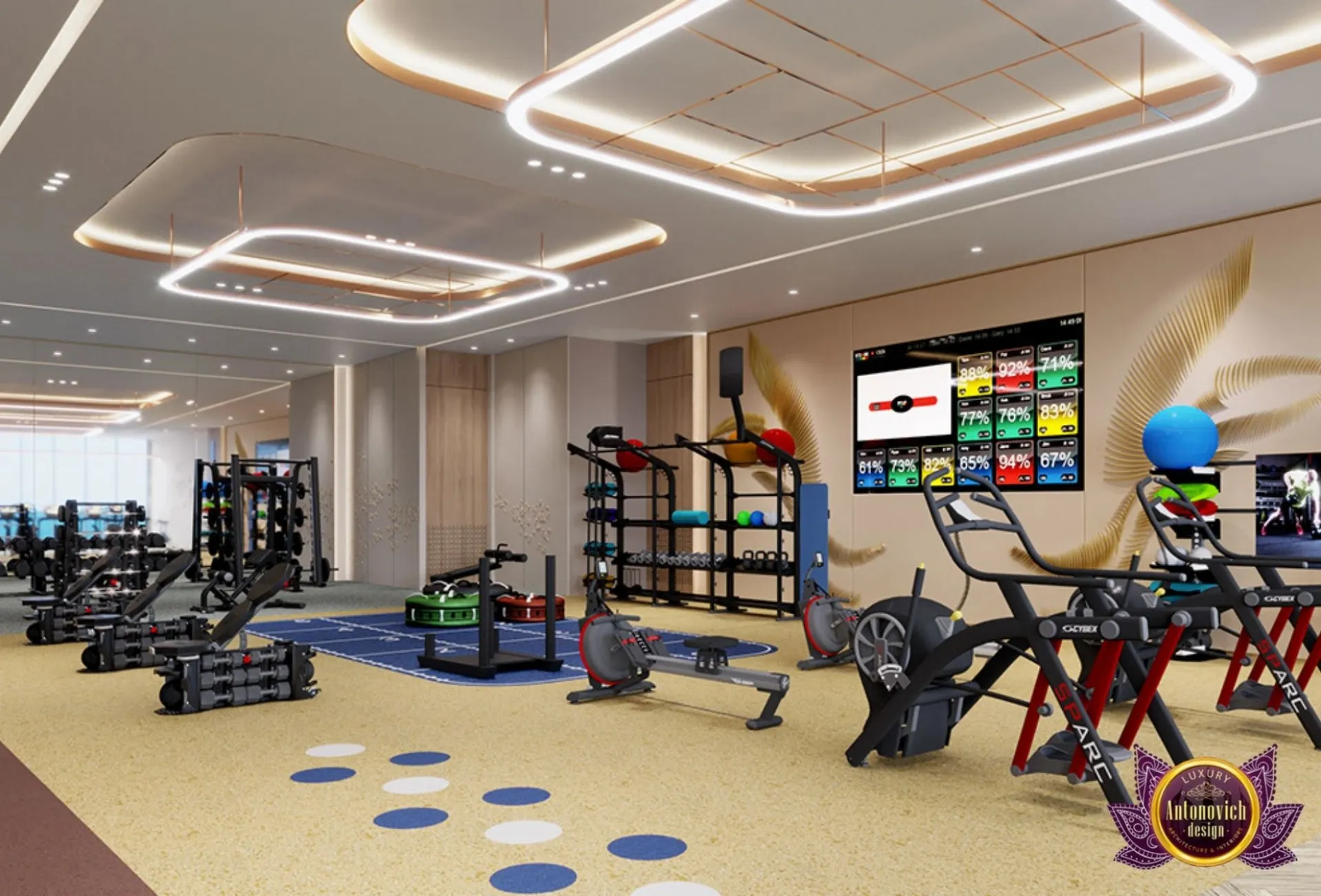 Modern Gym & Fitness Interior Architecture
